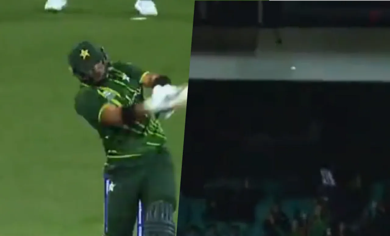 WATCH: Iftikhar Ahmed hits a spectacular six off Lungi Ngidi, the biggest of the super-12 round in 20-20 World Cup