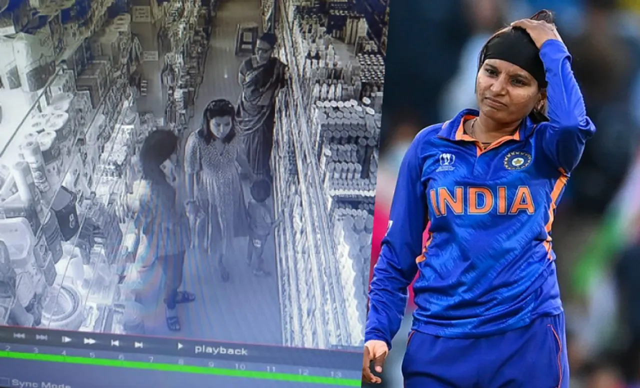 Indian women's cricketer Rajeshwari Gayakwad caught having heated exchange in supermarket
