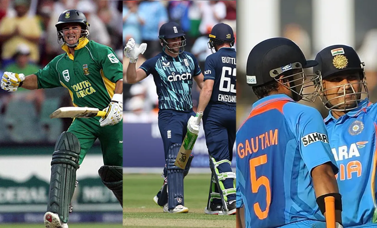 Players who contributed to their team in highest ODI scored (Source - Twitter)