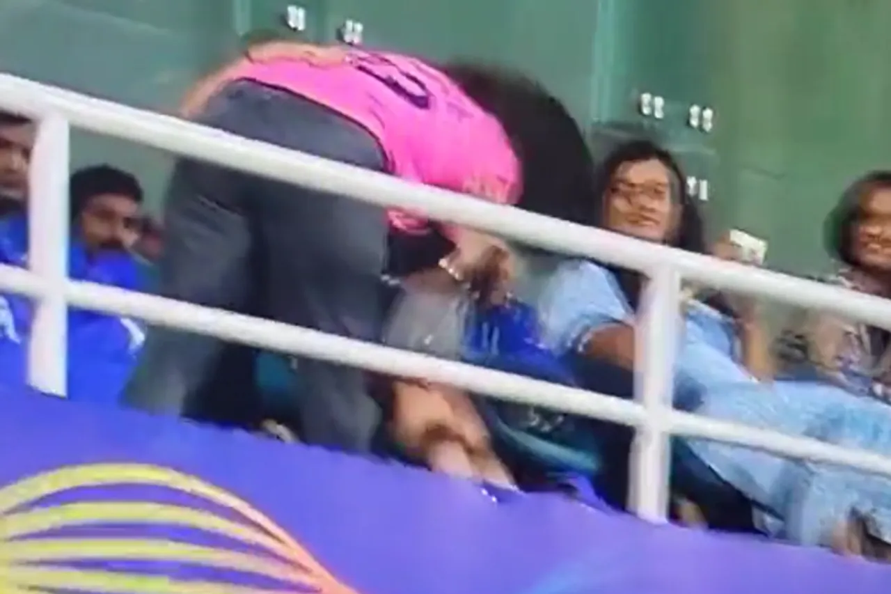 Watch: Ravichandran Ashwin's wife hugs Rohit Sharma's wife after the spinner dismisses Mumbai skipper