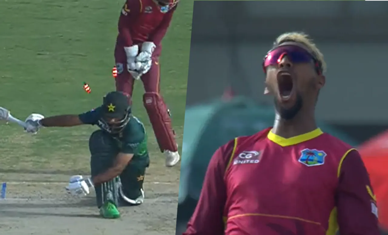 Watch: Nicholas Pooran dismisses Pakistan opener