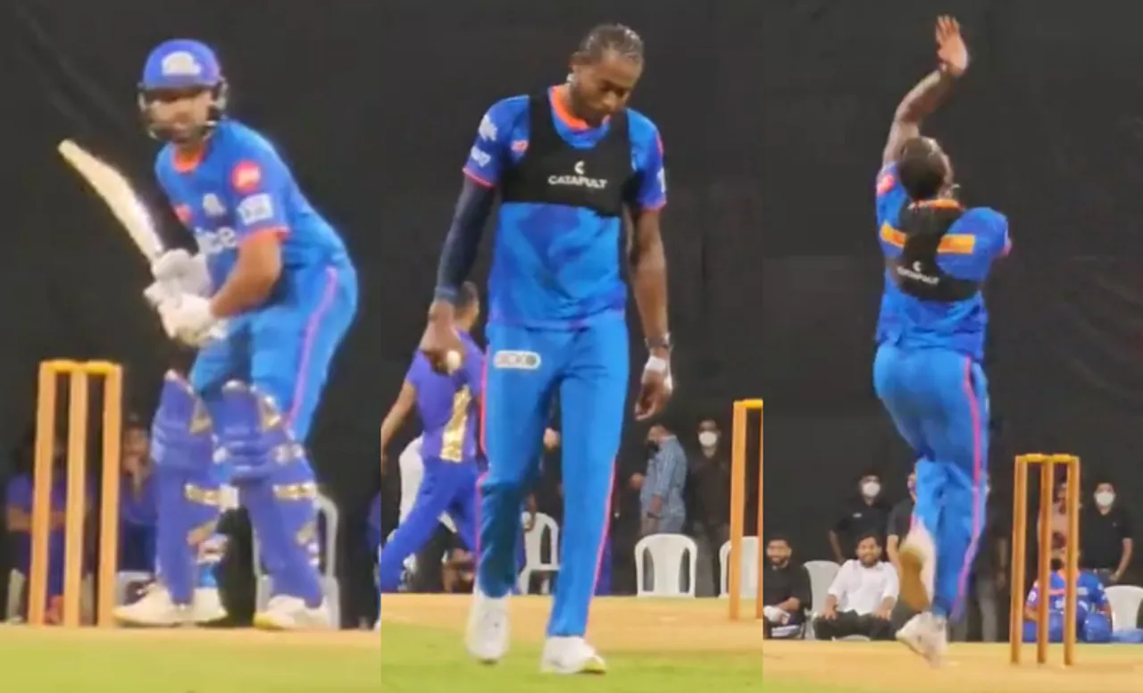 ‘Jaldi jaldi strike rotate kar leta hu’ - Fans react to viral video of Rohit Sharma facing Jofra Archer in nets ahead of Indian T20 League 2023