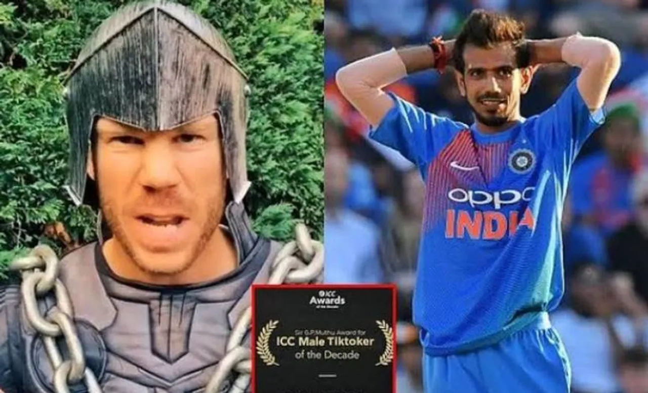 David Warner and Yuzvendra Chahal