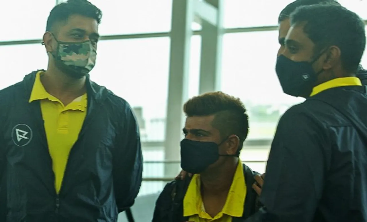 CSK depart for UAE