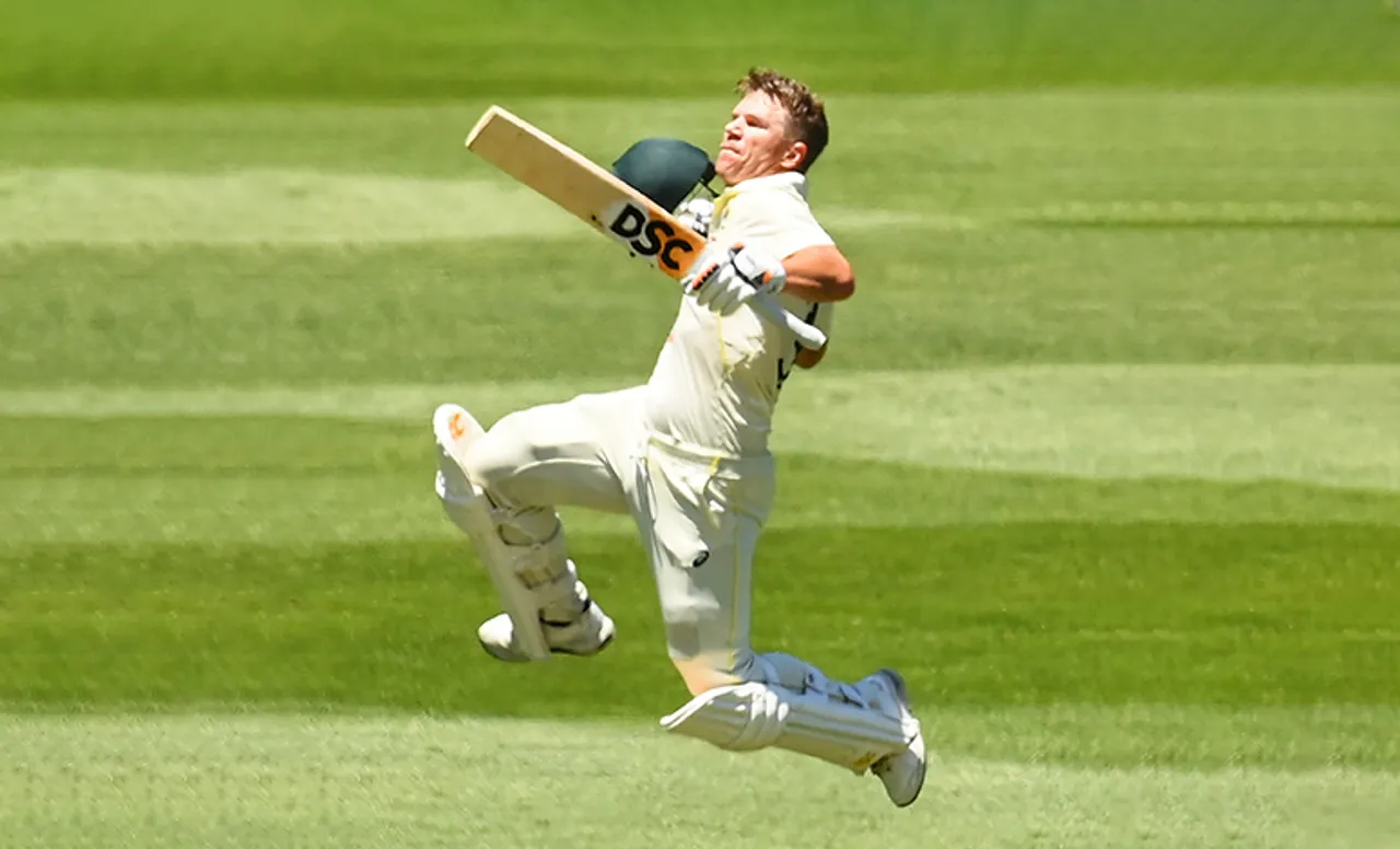 Fans in awe as David Warner scores fighting double century in his 100th Test