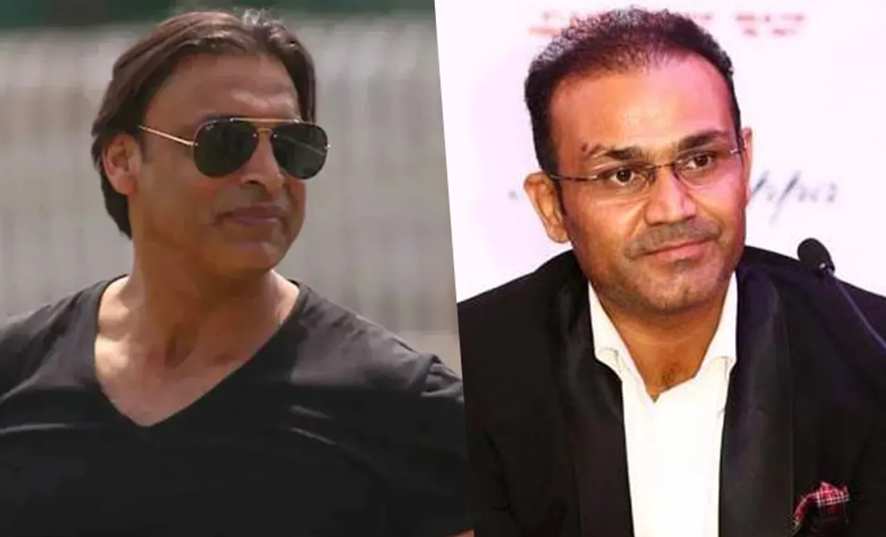 'Kabhi kabhi man hota hain maarun ise' - Shoaib Akhtar takes a sarcastic dig at Virender Sehwag