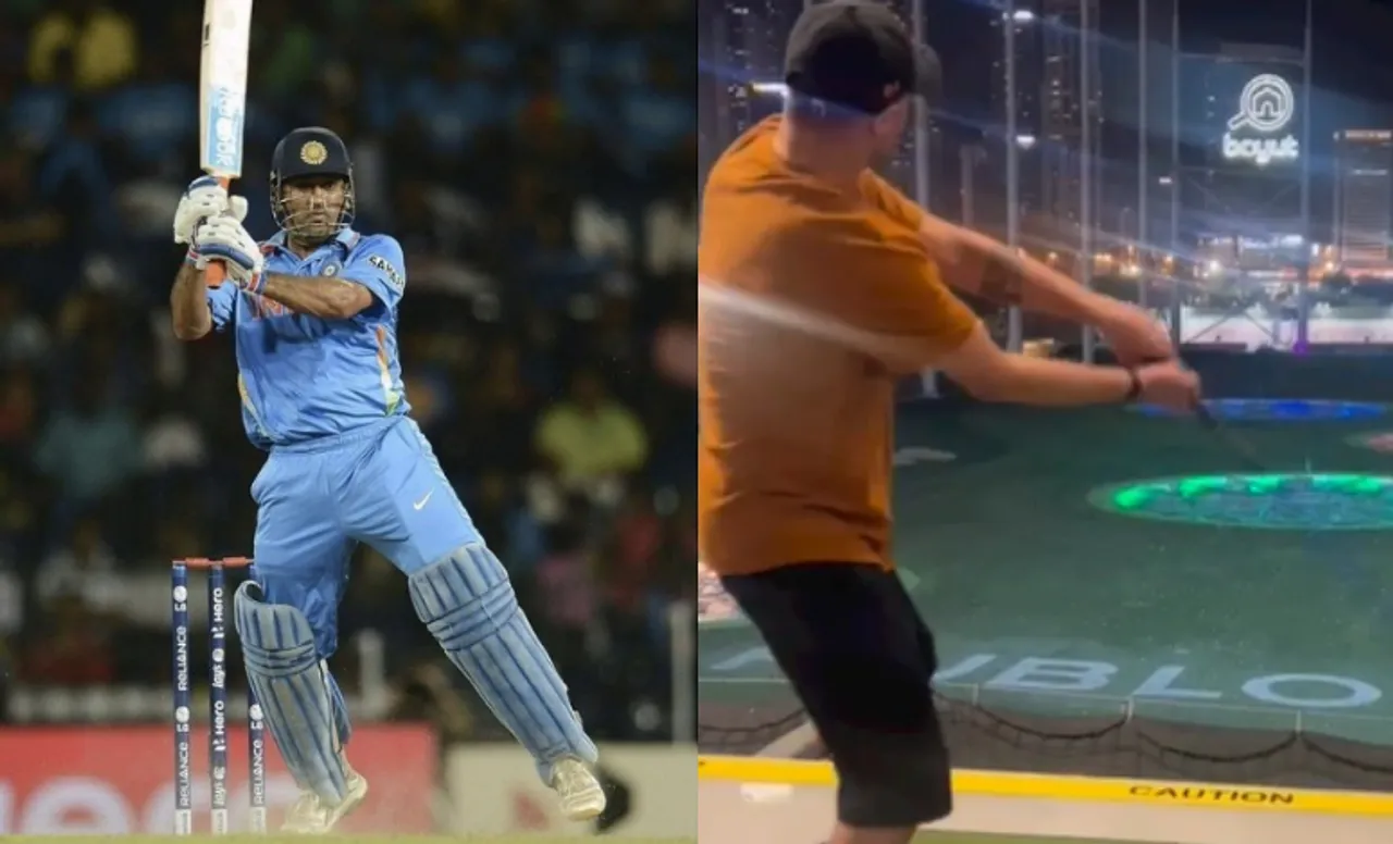 Watch: Harbhajan Singh shows off golf skills; replicates MS Dhoni's 'helicopter shot'