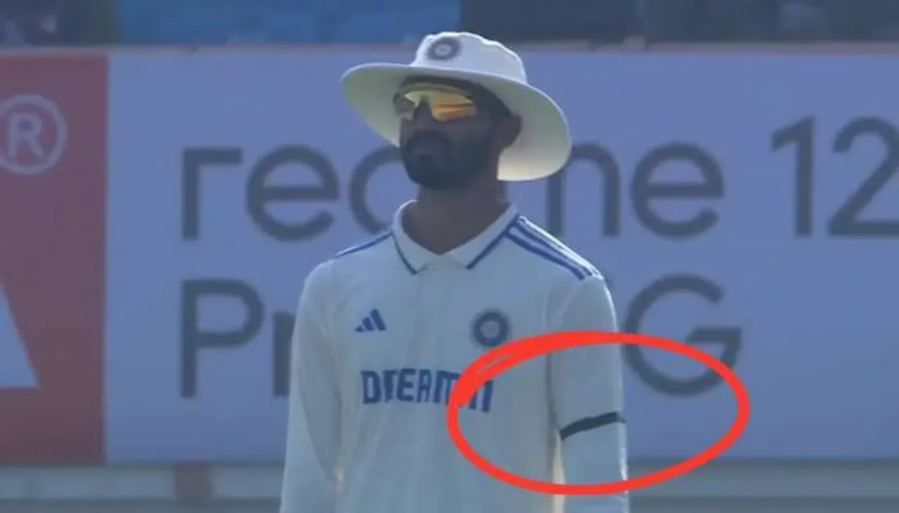 Do you know why Team India came on the field wearing a black band on the third day of the Test match? Check out the reason.