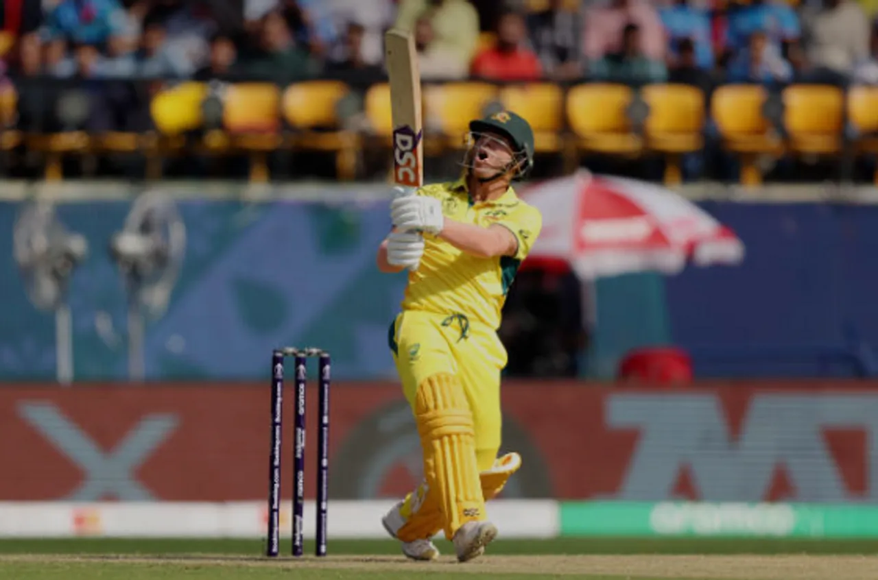 FIFTY BY DAVID WARNER IN JUST 28 BALLS....