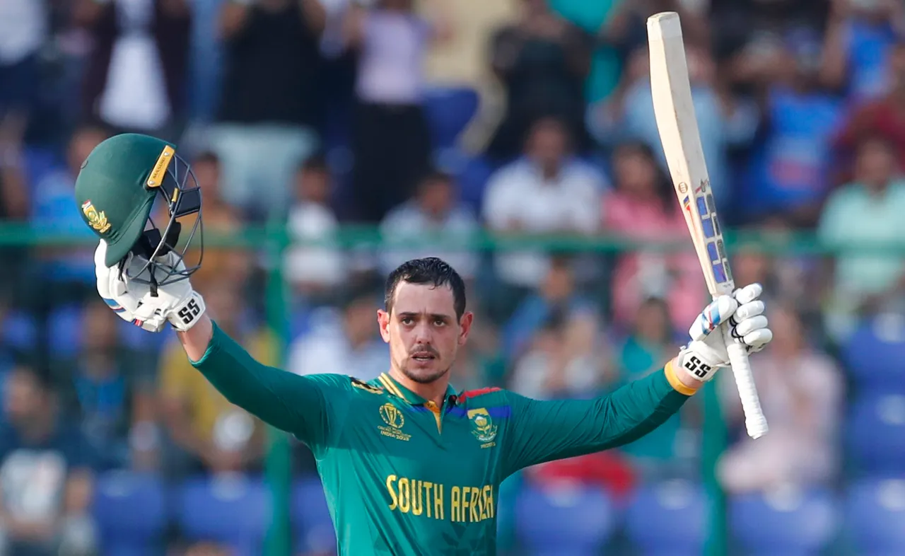 Quinton De Kock becomes the first South African to score 3 centuries in a World Cup edition