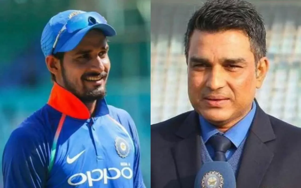 Sanjay Manjrekar and Deepak Hooda (Photo Source: Twitter)