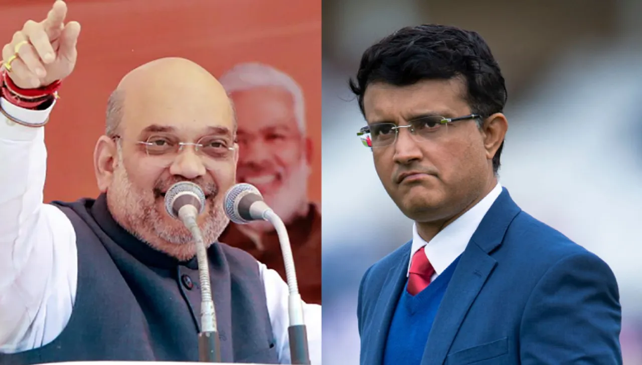 Amit Shah and Sourav Ganguly (Source: BCCI/IPL)