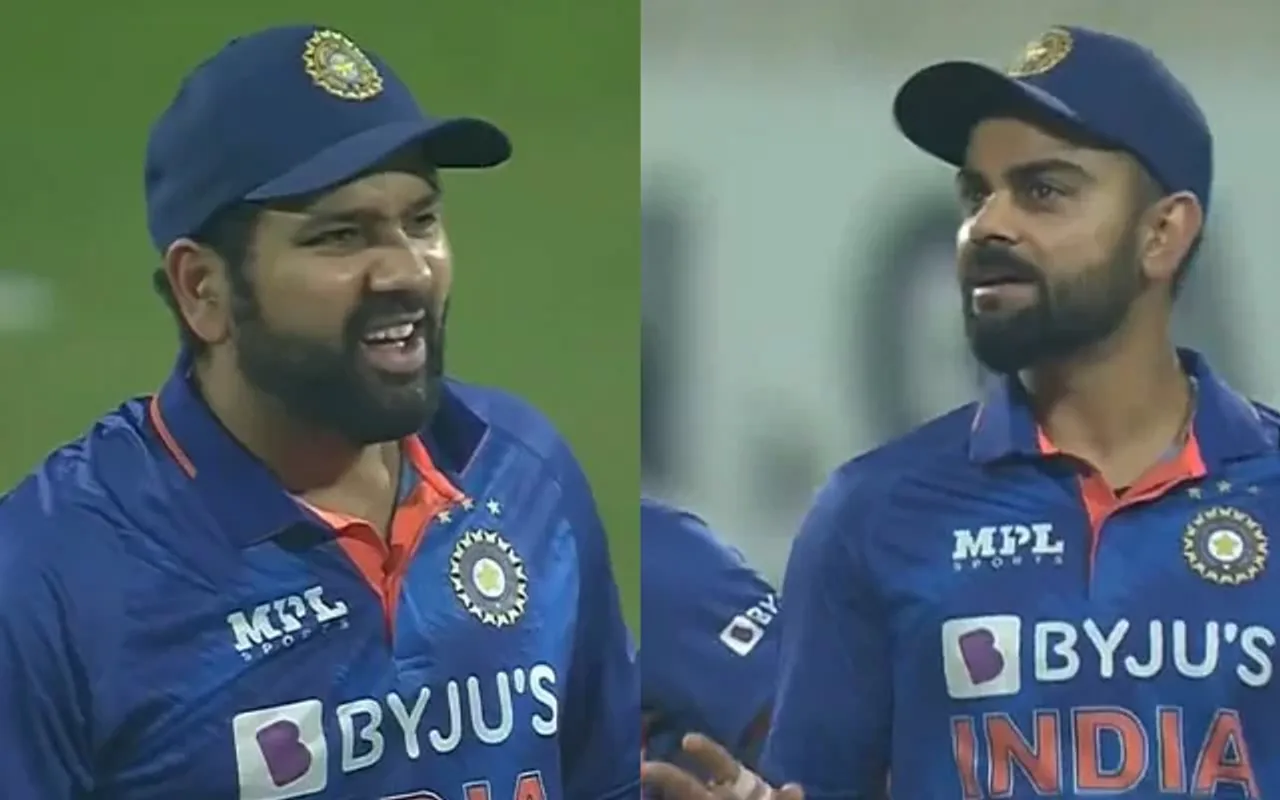 Rohit Sharma and Virat Kohli. (Photo source: Twitter)