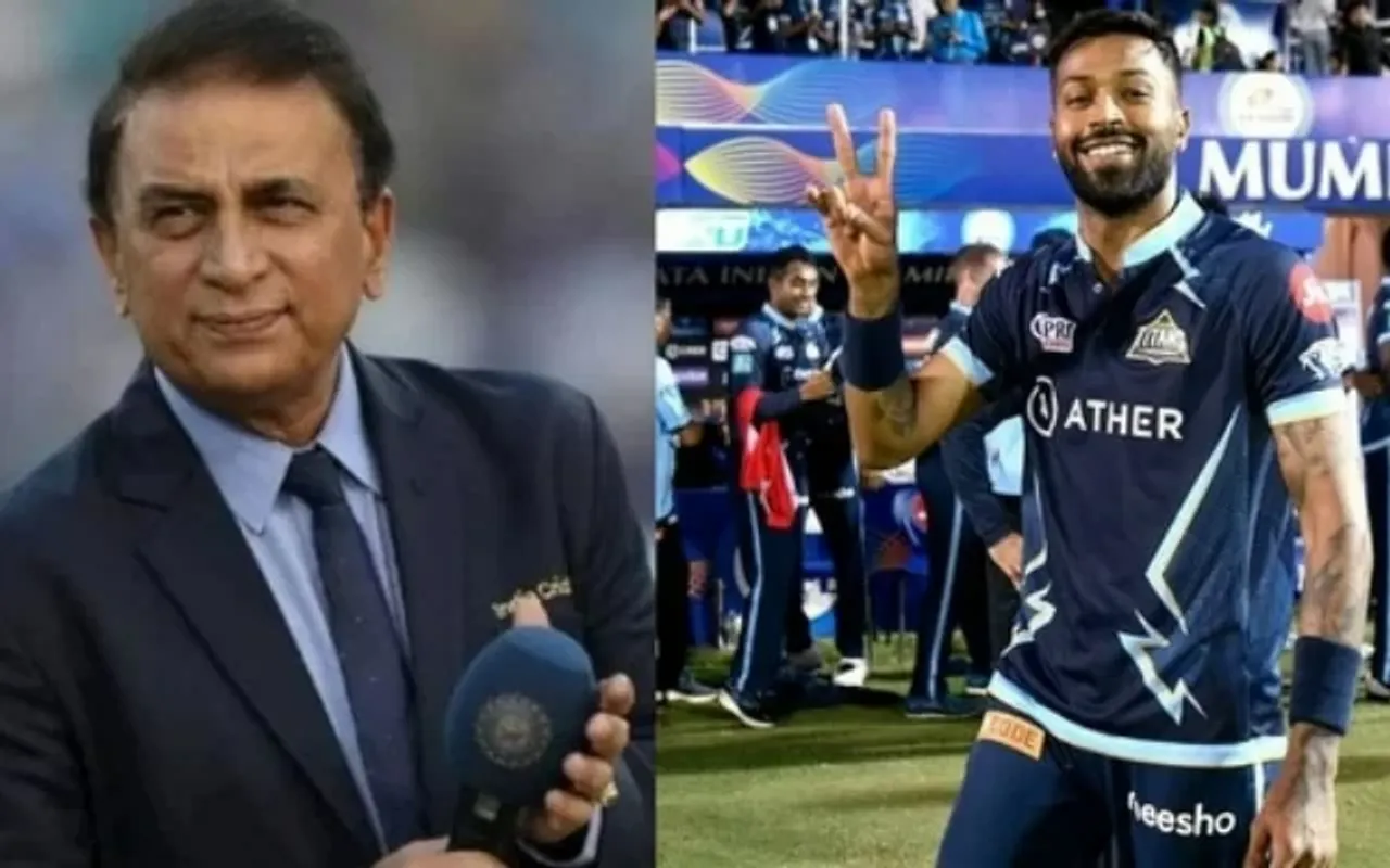 Sunil Gavaskar and Hardik Pandya (Photo Source: Twitter)