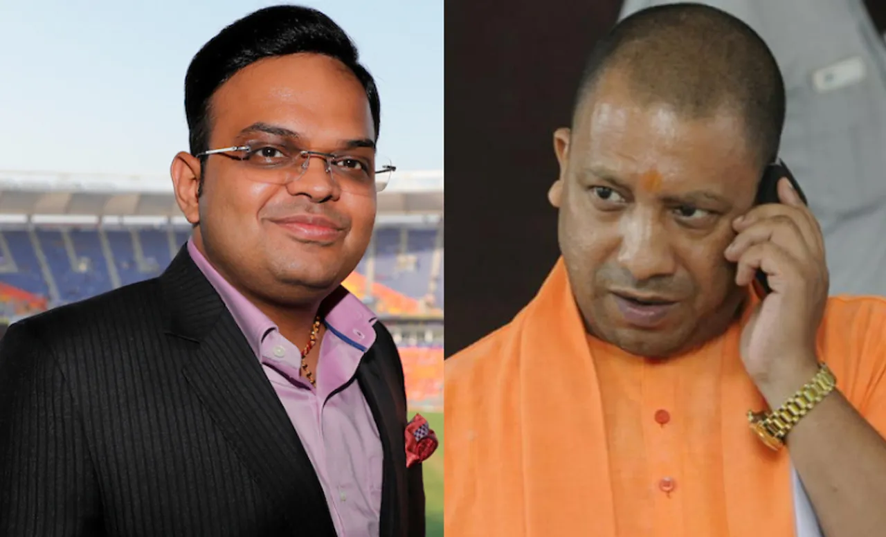 Jay Shah and Yogi Adityanath (Image Source: Twitter)