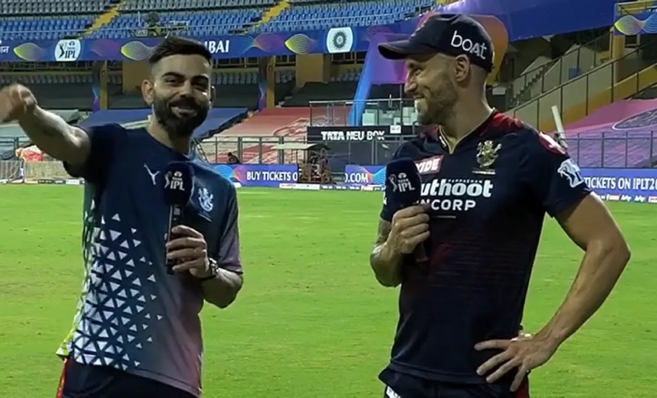 Virat Kohli and Faf du Plessis. (Image Source: BCCI/IPL)