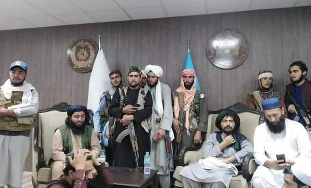 Taliban at ACB headquarters ( Image Credit: Twitter)