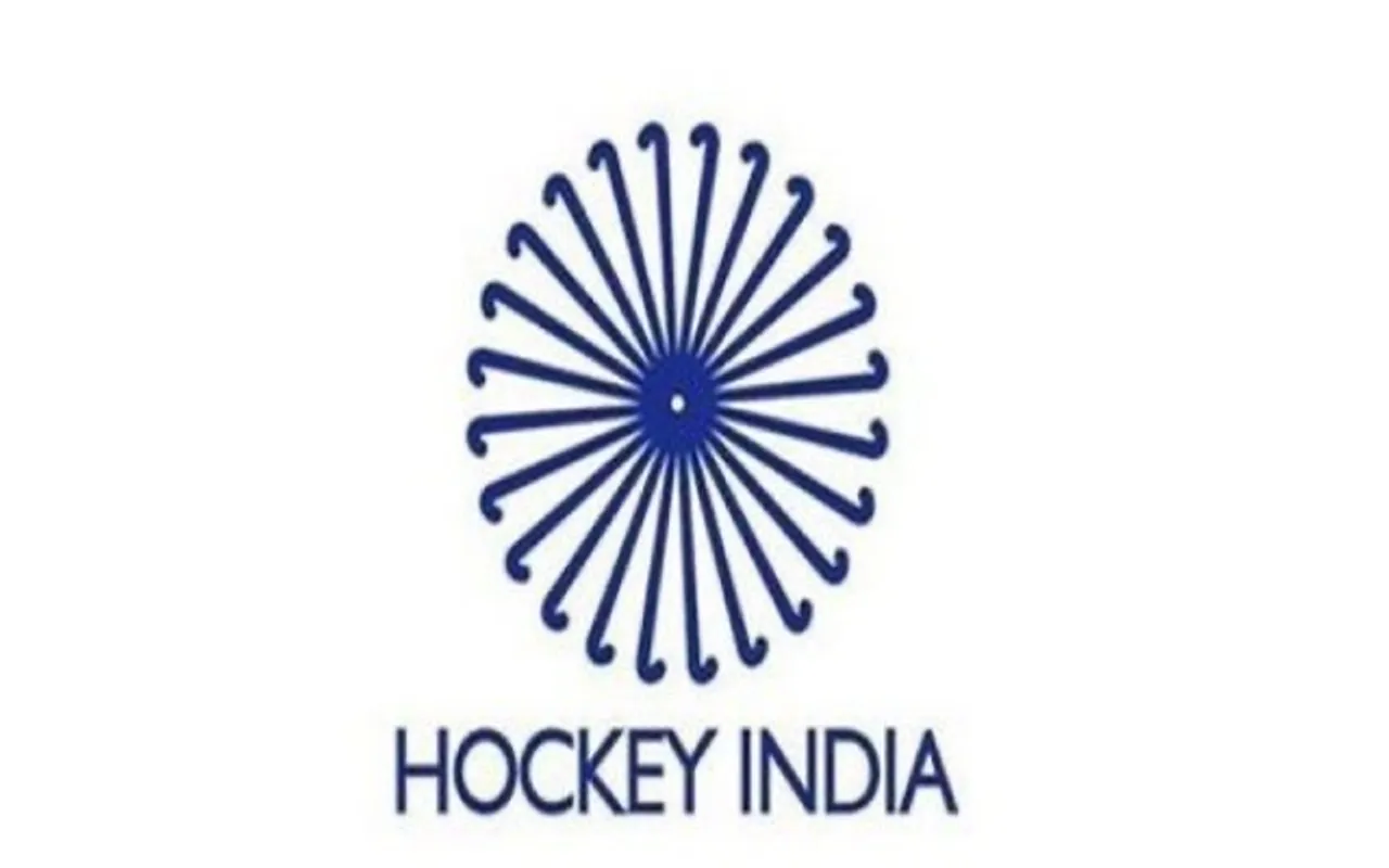 Hockey India logo. (Photo via Getty Images)