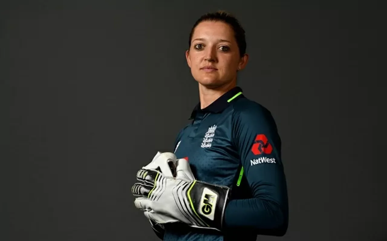 Sarah Taylor of England. (Photo by Gareth Copley/Getty Images)