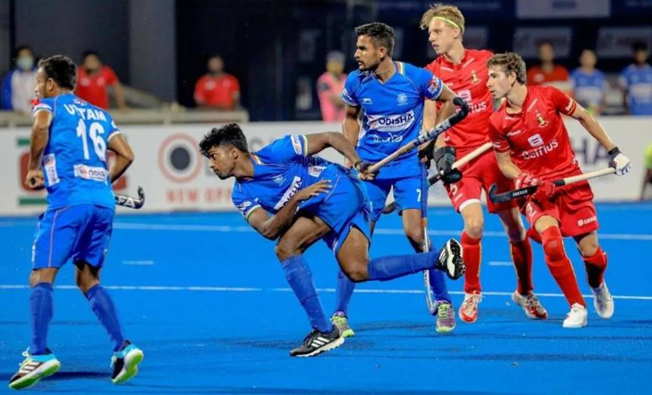 Indian players showed composure beyond their age and something that is fast becoming a key characteristic of the national teams, senior and junior. (Hockey India/Twitter)