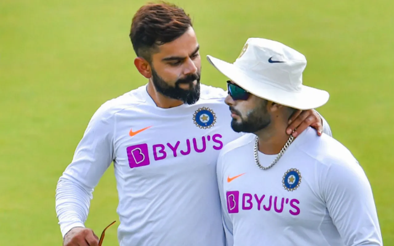 विराट कोहली, ऋषभ पंत Virat Kohli , Rishabh Pant (Image Credit : Twitter)