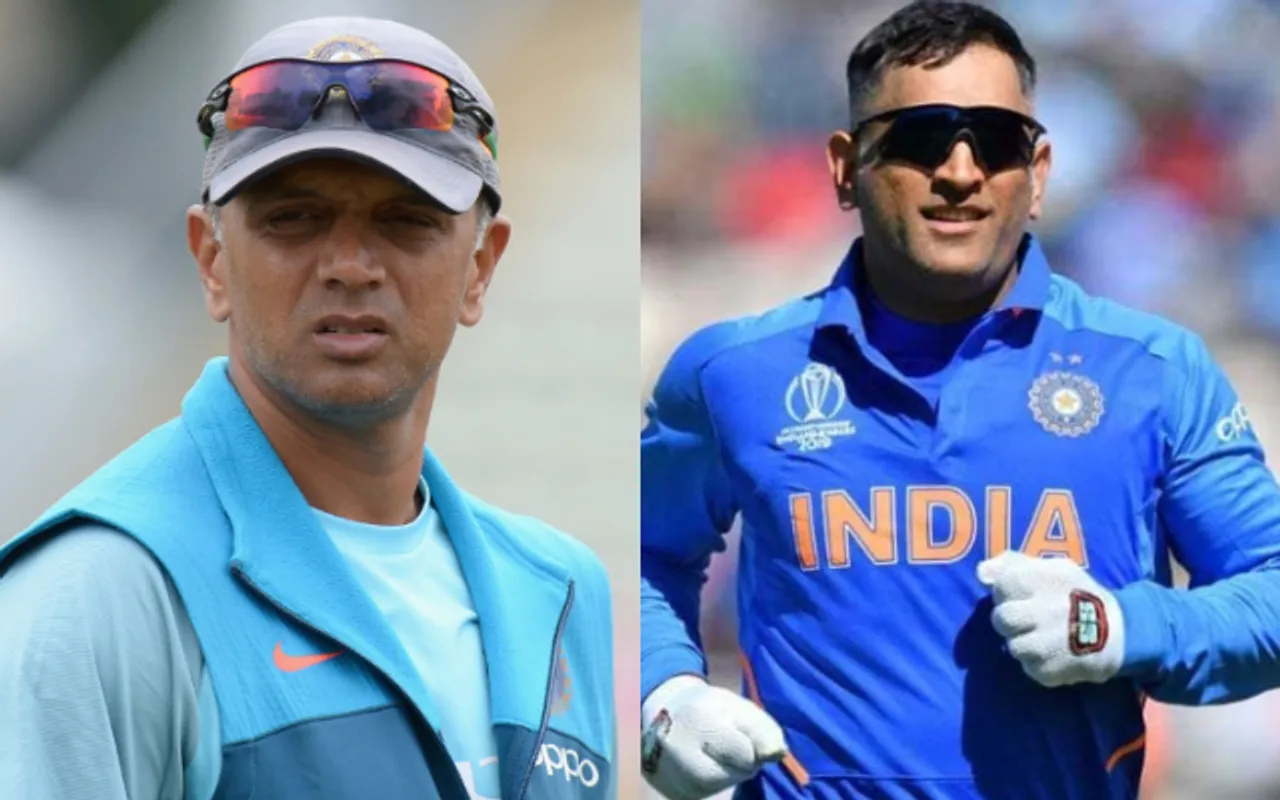 Rahul Dravid and MS Dhoni (Image Credit: Twitter)