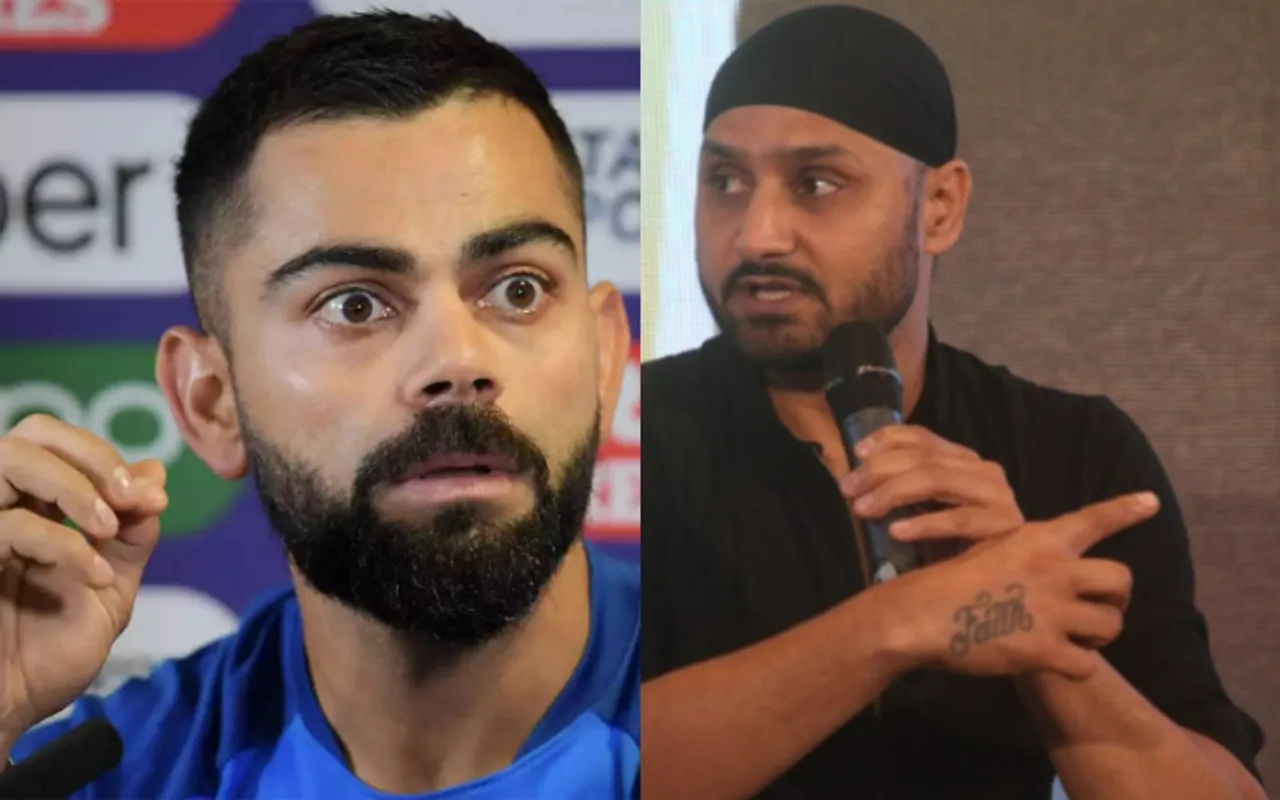 Virat Kohli and Harbhajan Singh (Image Source: Twitter)