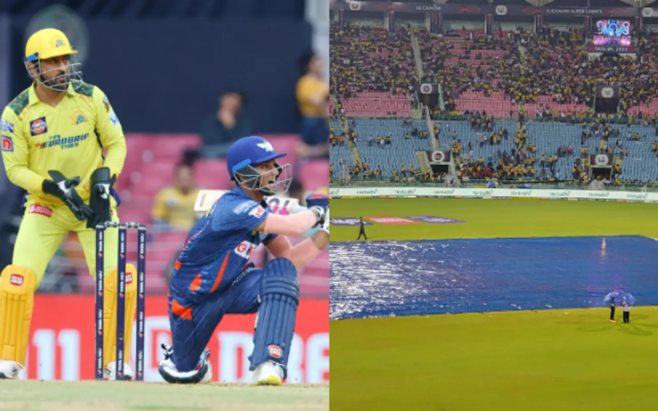 LSG vs CSK : बारिश ने बचाई लखनऊ की इज्जत, मैच रद्द होने से धोनी की टीम को बड़ा नुकसान