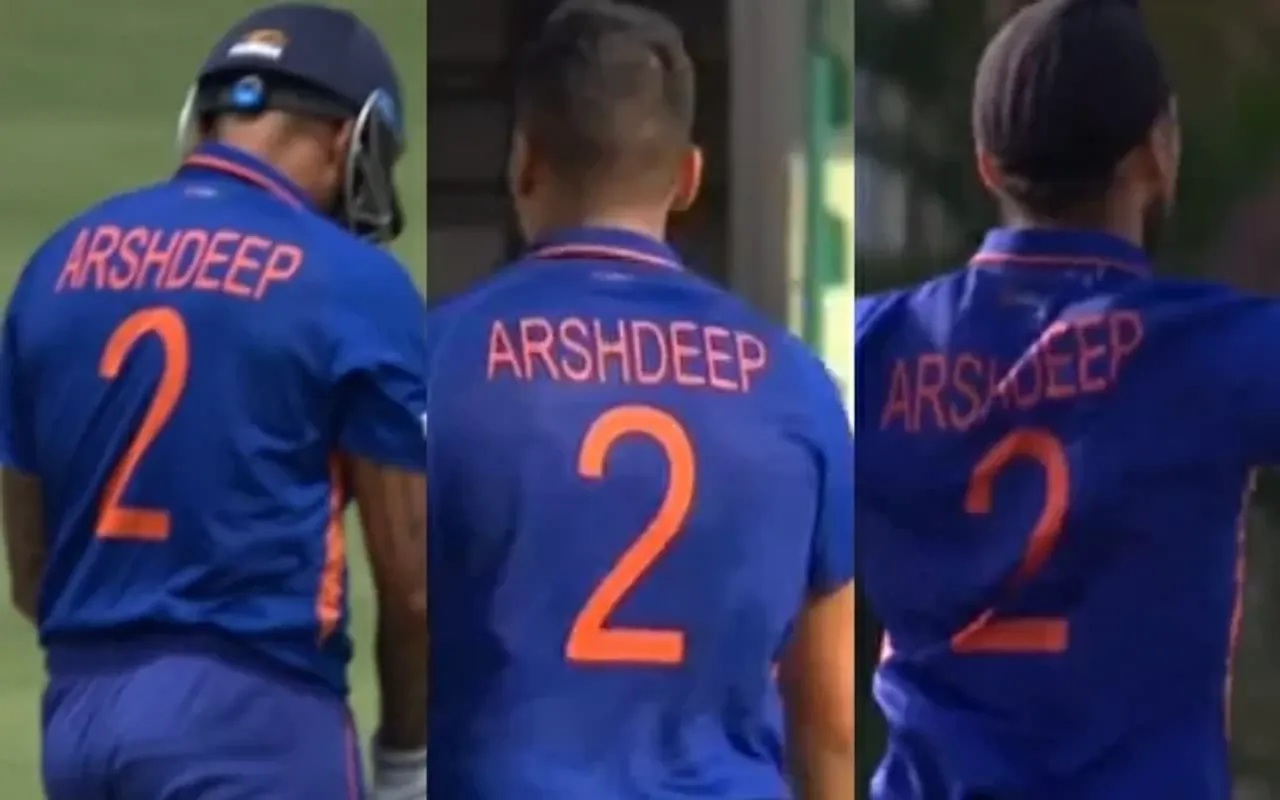 Players Wearing Arshdeep Singh’s Jersey (Photo Source: Twitter)