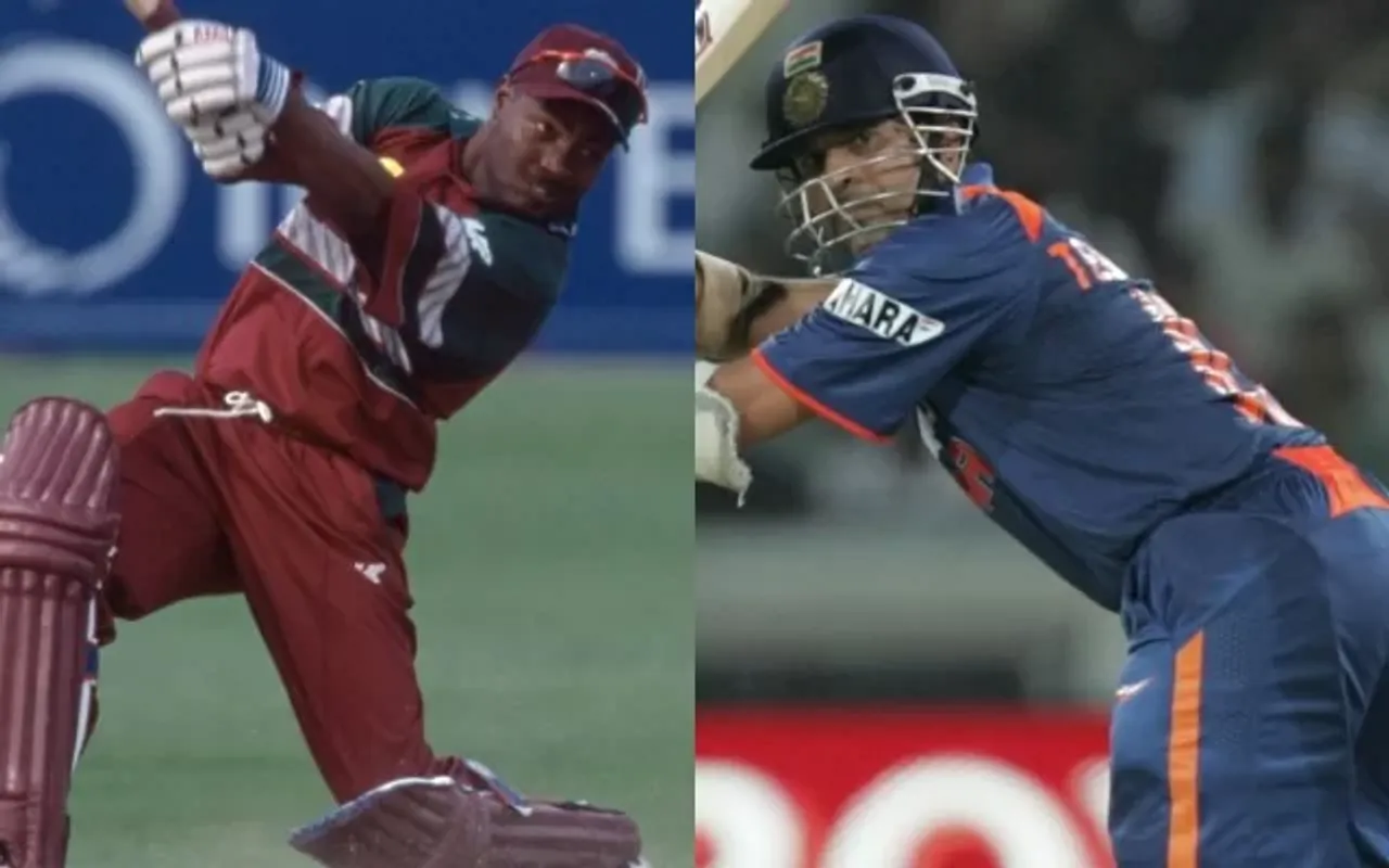 Brian Lara and Sachin Tendulkar. (Photo Source: Getty Images)