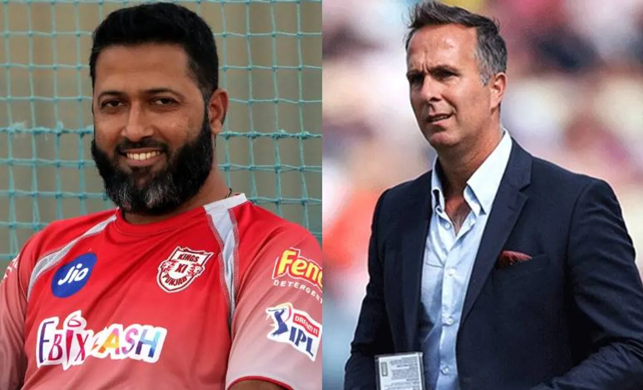 Michael Vaughan- Wasim Jaffer (Image source: Twitter)