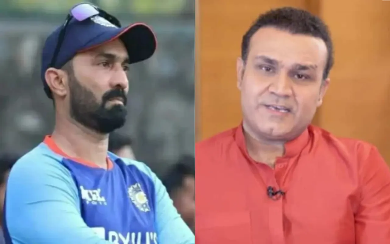 दिनेश कार्तिक की बल्लेबाजी से नाखुश सहवाग, बोले- 'यह बेंगलुरु का विकेट नहीं है'