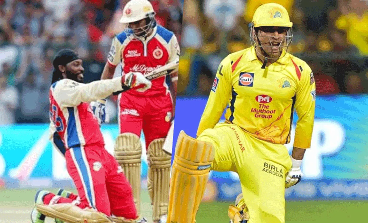 Five Indian T20 League Records That Are Impossible to Surpass Chris Gayle-MS Dhoni (Source: Twitter)