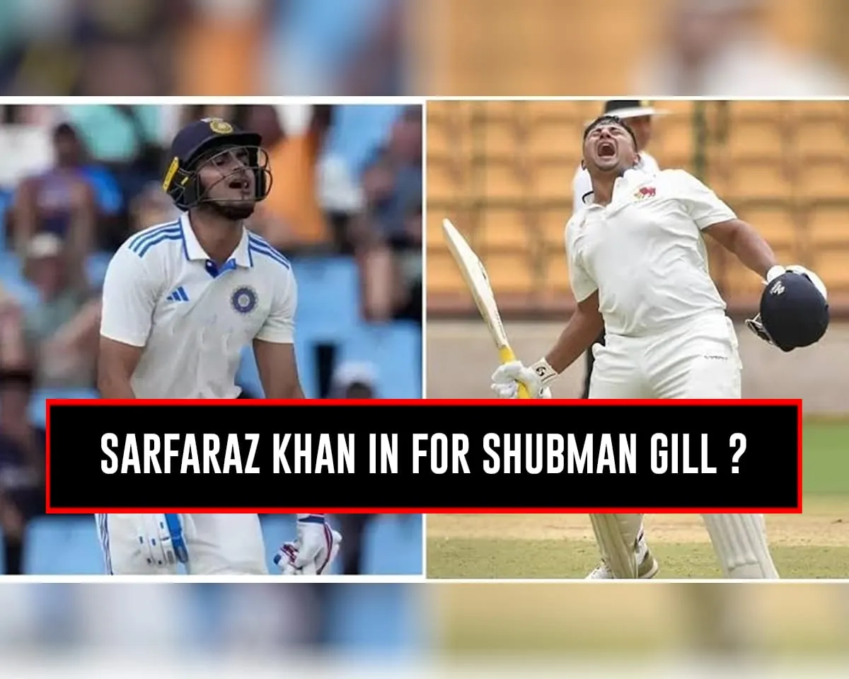 Shubman Gill and Sarfaraz Khan (Source - Twitter)