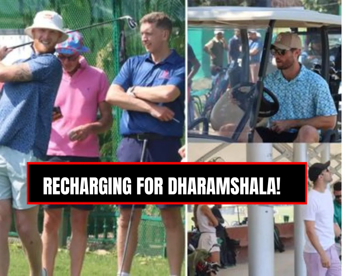 England players spotted playing Golf during their detour at Chandigarh before 5th Test at Dharamshala