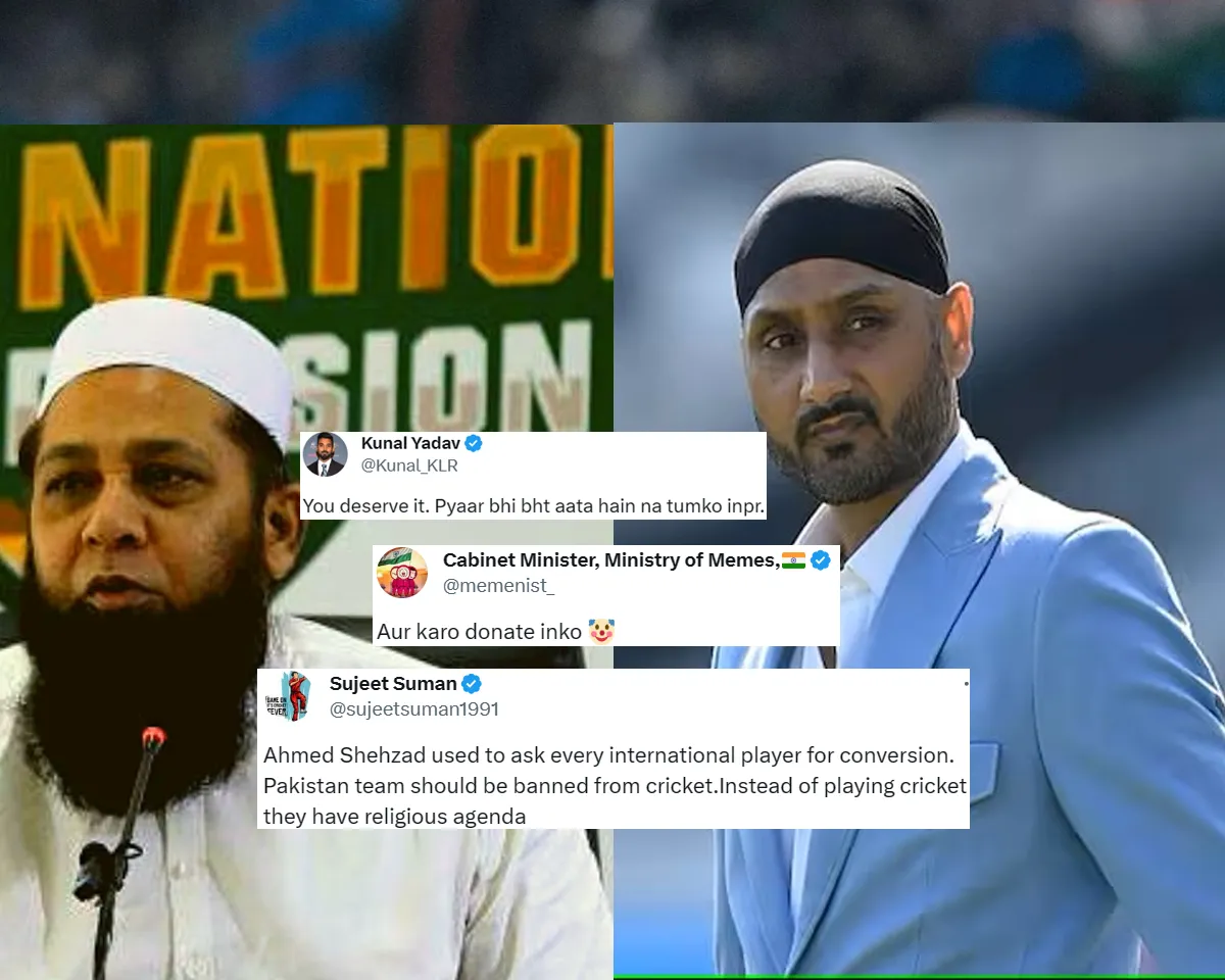Harbhajan has hit back at Inzamam Ul Haq for his controversial statement