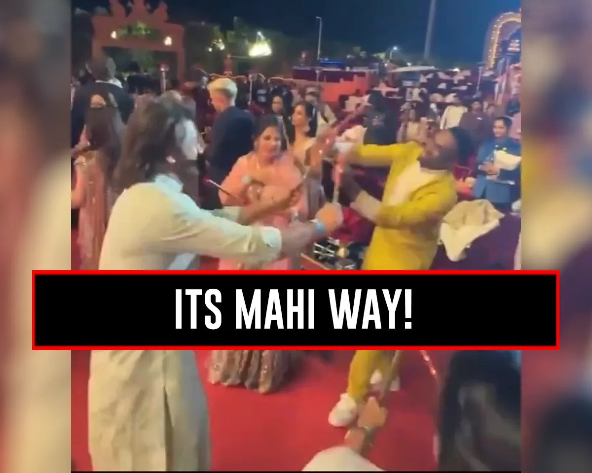 WATCH: MS Dhoni playing Dandiya with Dwayne Bravo at Anant Ambani’s pre-wedding night, video goes viral