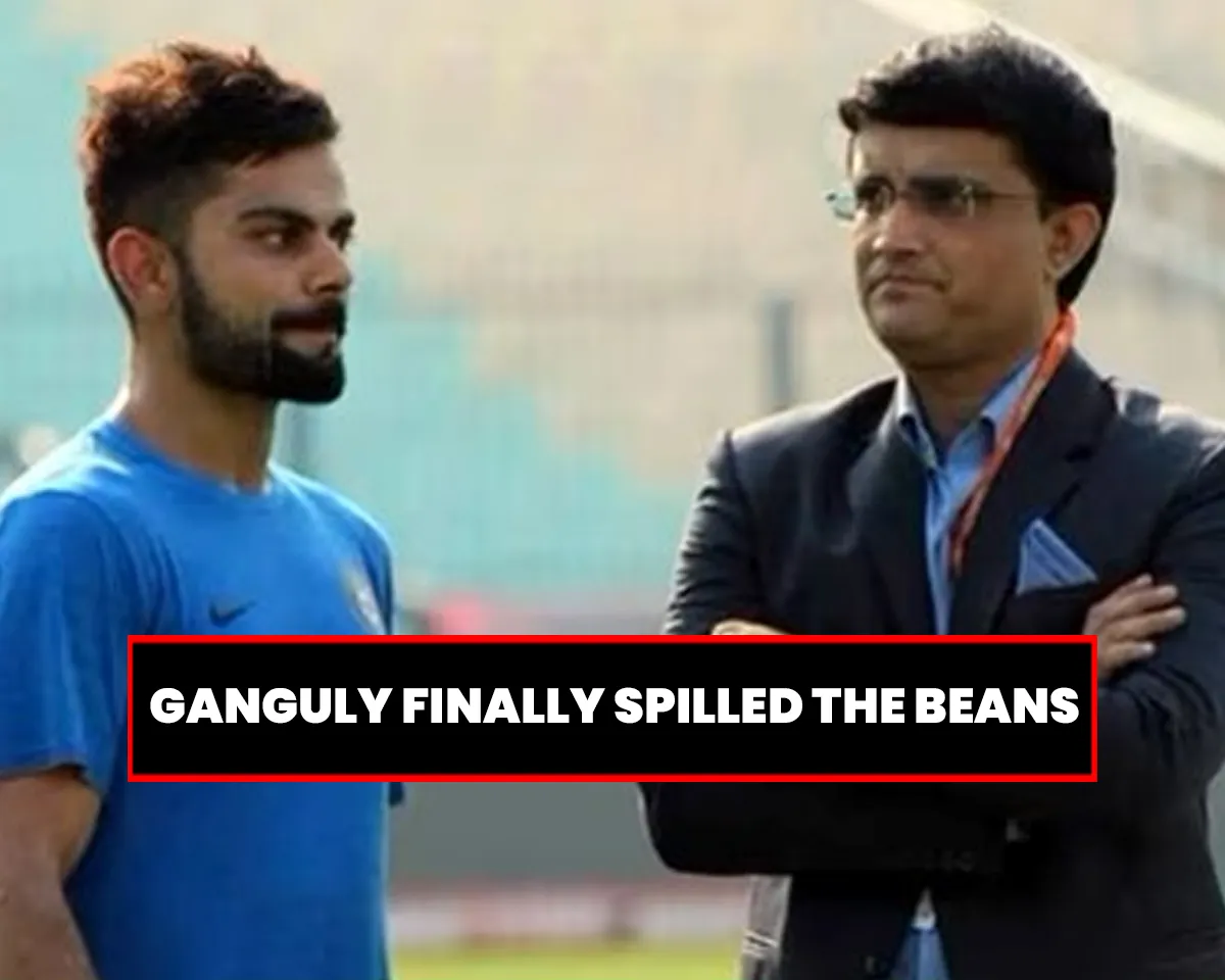 Ganguly finally spilled the beans