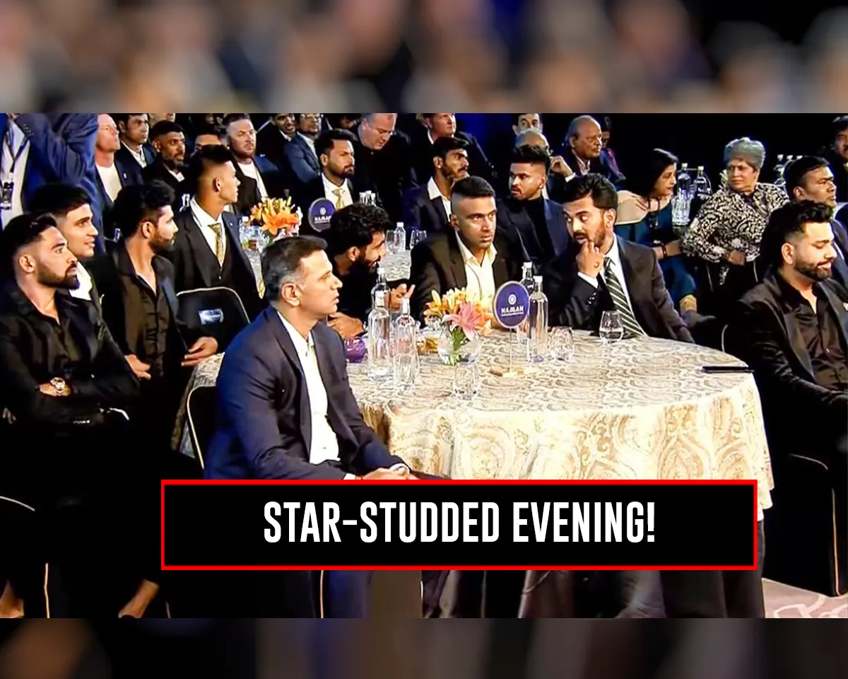 The Indian Men's Team during the Awards Ceremony.