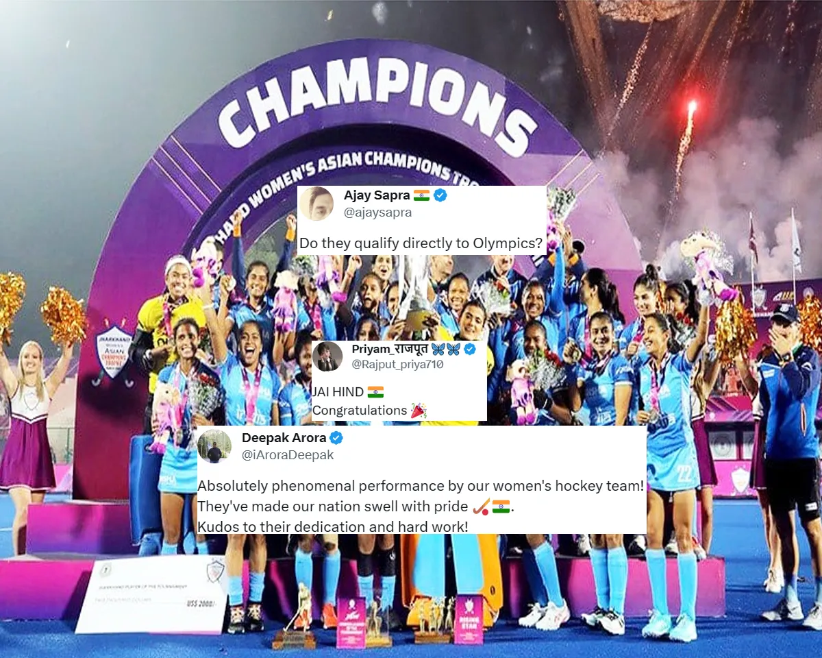 'Jay Ho bahut bahut badhai' - Fans react as Indian women's hockey team beat Japan 4-0 to clinch Asian Champions Trophy - WATCH