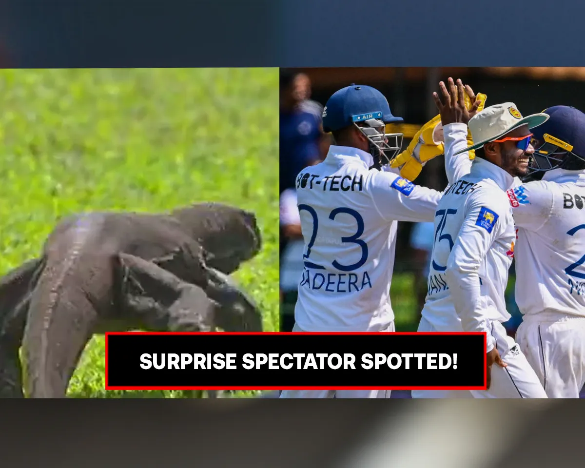 WATCH: Huge Lizard captured near boundary during Sri Lanka vs Afghanistan Test