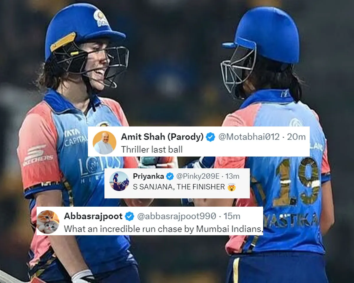 'Jay Shah's script on fire' - Fans react as Mumbai Indians women beat Delhi Capitals women by 4 wickets in 1st match of WPL 2024