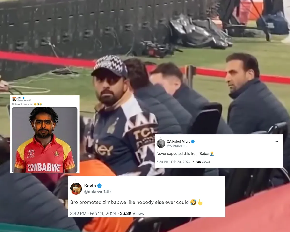 'Bro promoted Zimbabwe like nobody else ever could'- Fans react as Babar Azam’s aggressive reacts to chants of ‘Zimbabar’ gets viral during PSL match