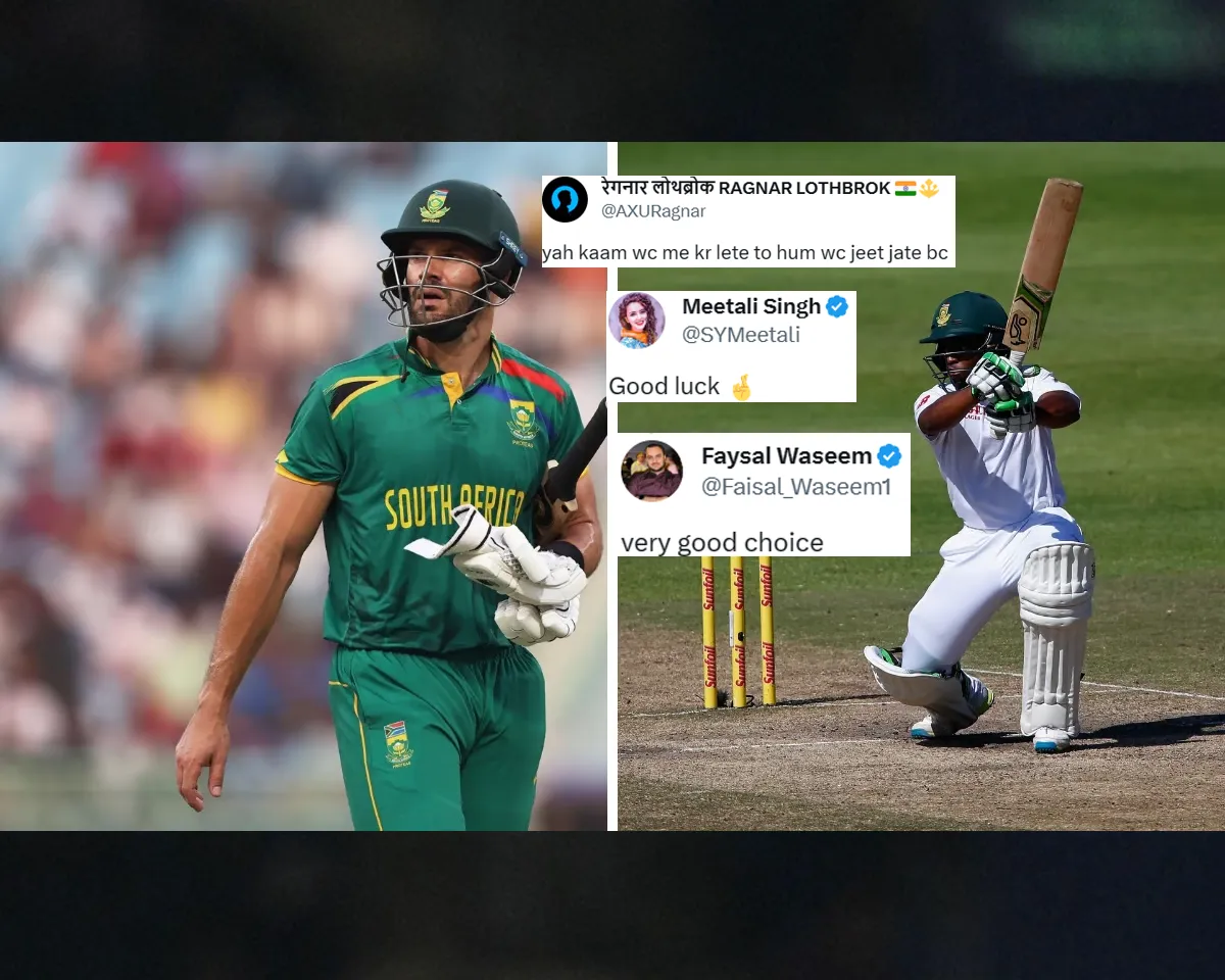 ‘Yeh kaam WC main kar lete’ – Fans react after South Africa announce squad for India series