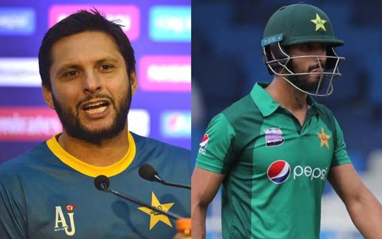 Shahid Afridi (left) and Shan Masood (right)