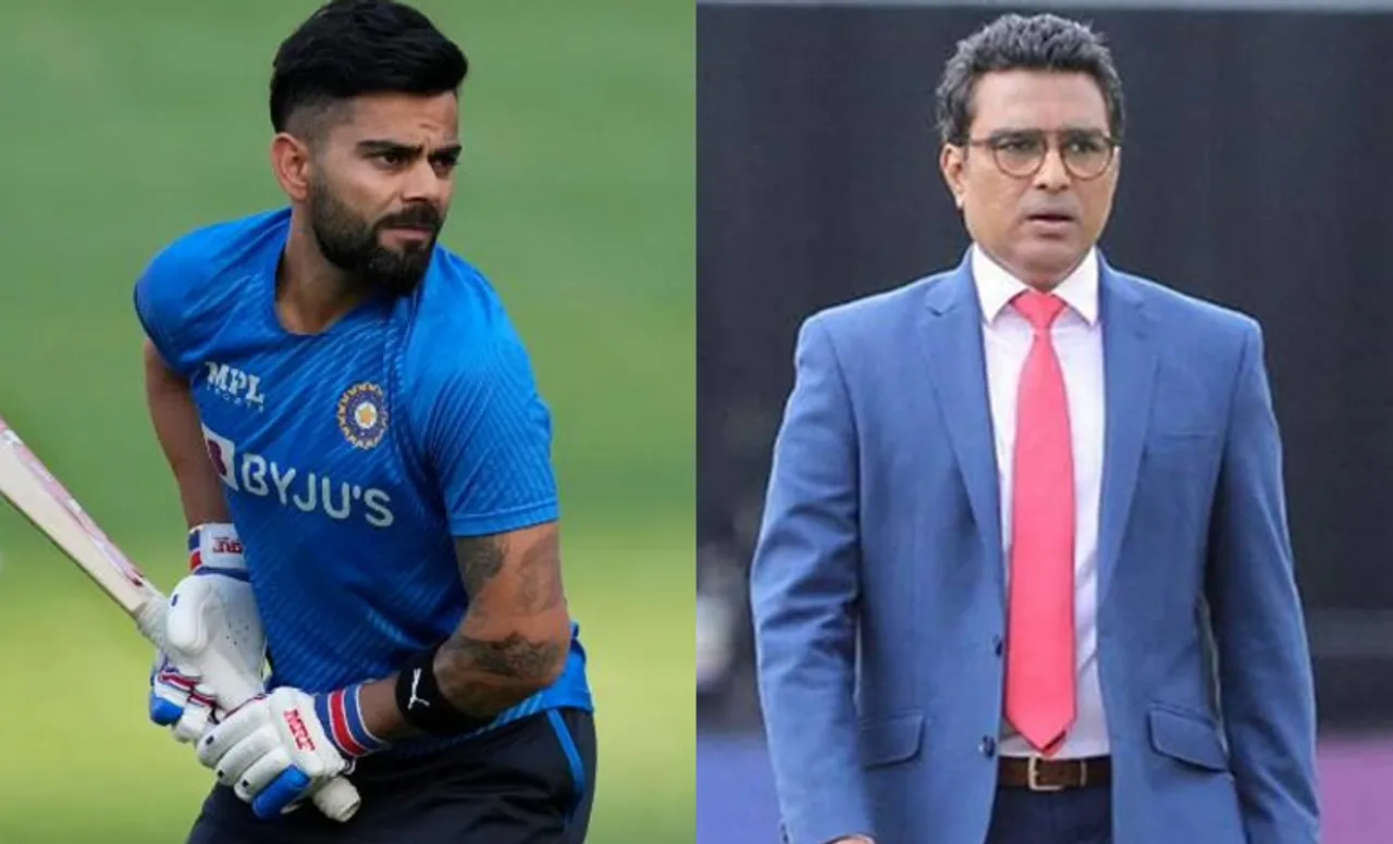 Virat Kohli and Sanjay Manjrekar