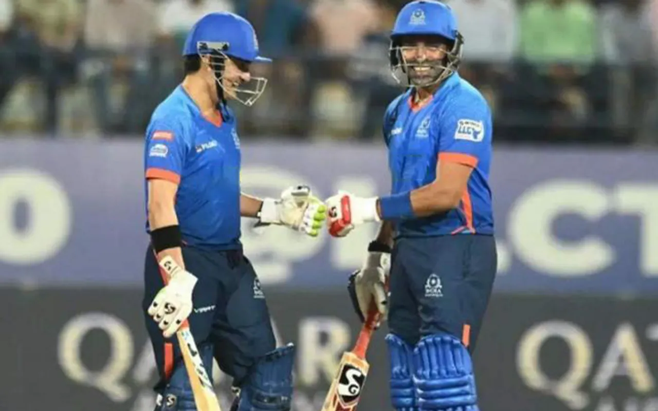 'Rahul ke jgh open kra lo Lucknow ke liye' - Fans react as Gautam Gambhir smashes third successive fifty in Legends League Cricket 2023