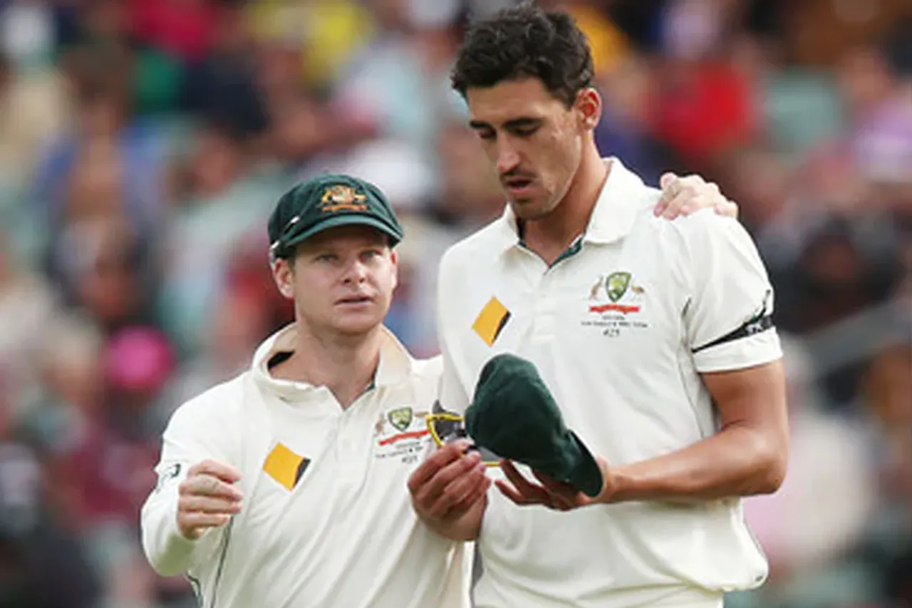 Steve Smith and Mitchell Starc