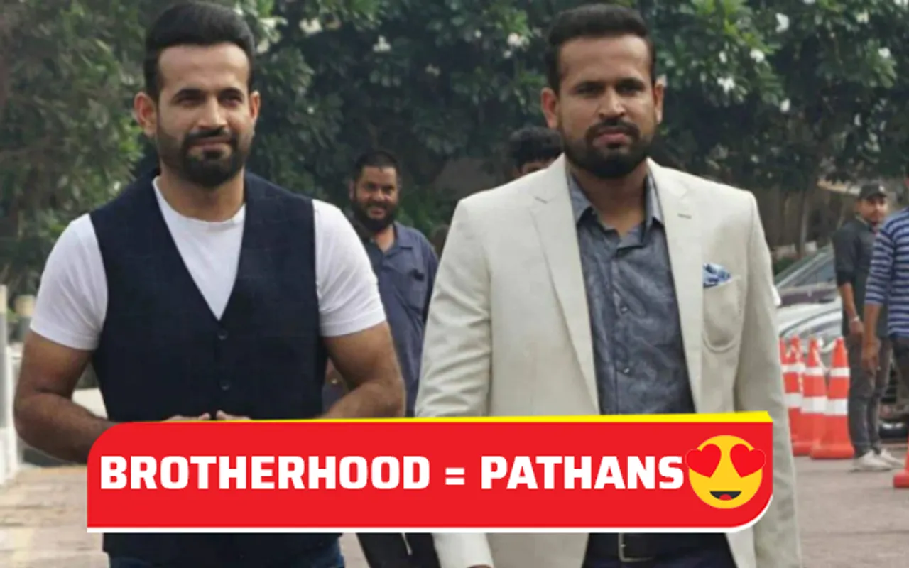 Irfan Pathan (left) and Yusuf Pathan (right)