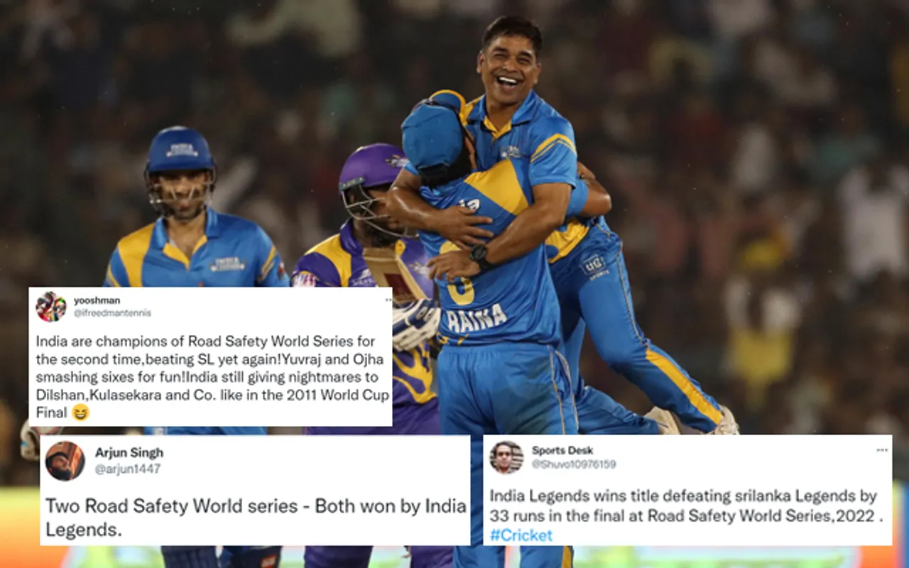 'Meet the champions' - Twitter goes crazy as India Legends win the RSWS title after crushing Sri Lanka Legends in the finals